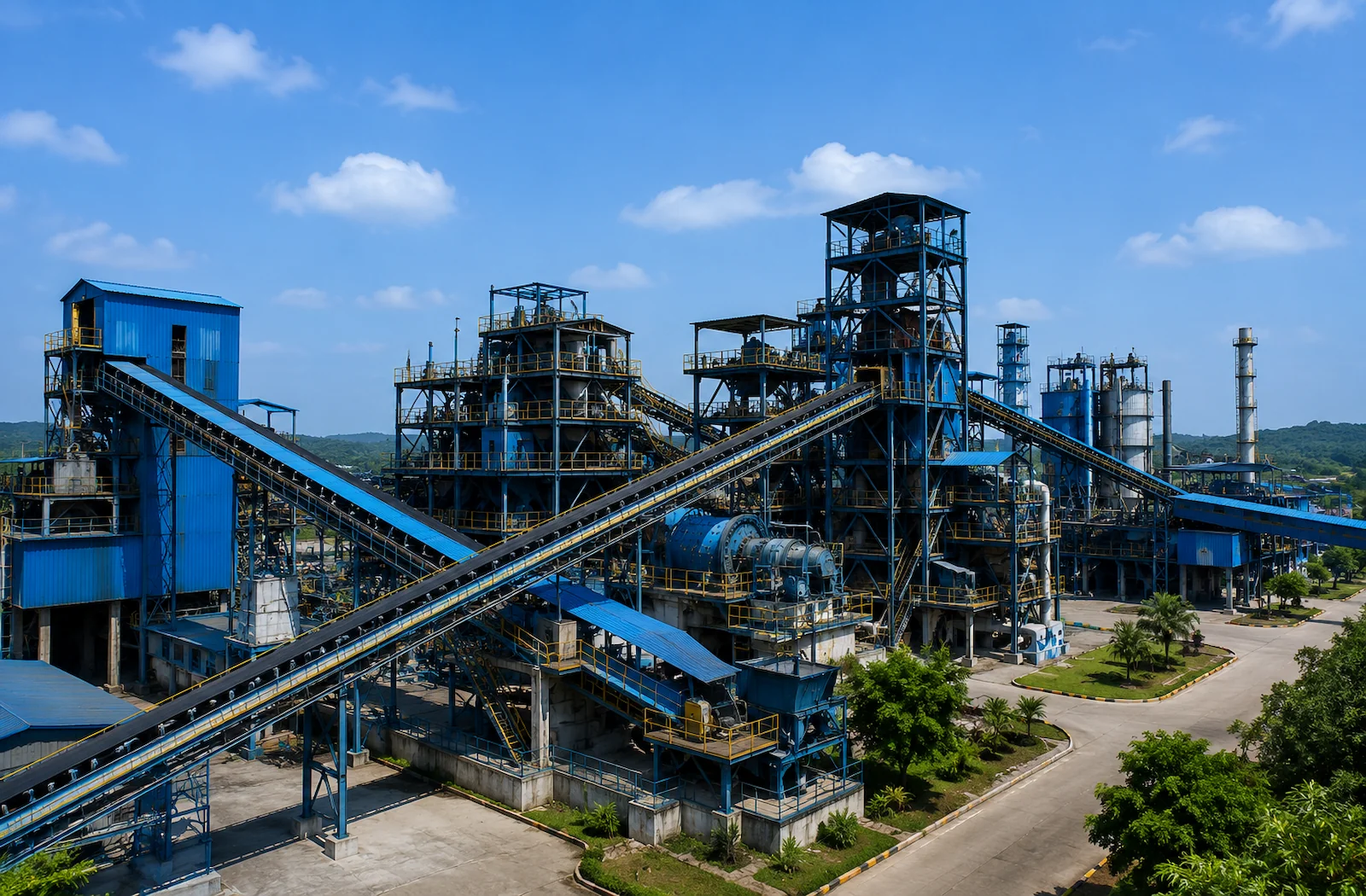 Modern mineral processing plant