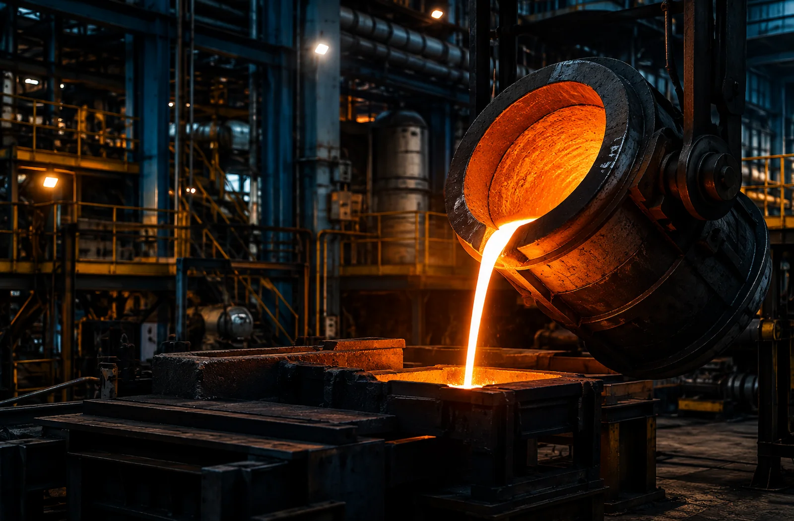 Tin smelting and refining operation